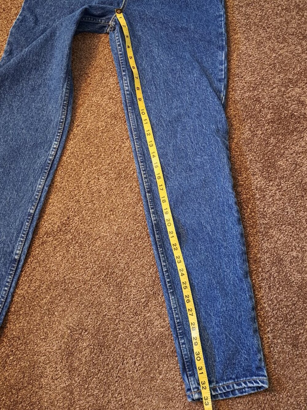 Vintage 80's,90's Lawman High Rise Western Jeans With Embroidered Logo Pocket - Picture 8 of 8